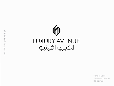 Luxury Avenue LOGO animation brand branding design graphic lana-services logo luxury avenue