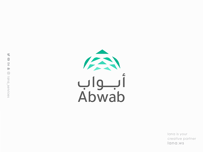 Abwab LOGO animation brand branding design graphic illustration lana-services logo ui ux