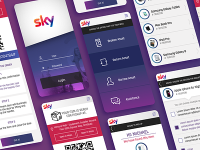 Sky - Prototyping app in vision prototyping ui visual design