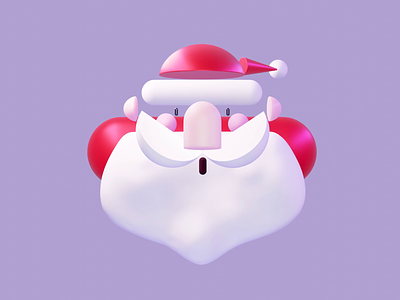 Merry Christmas!!! HO HO HO 3d 3d modeling 3dart blender character characterdesign christmas gif logo lowpoly3d minimalist santa