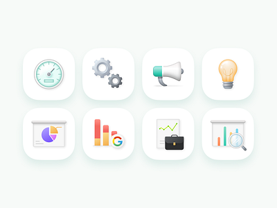 Analytics Icons analysis analytics box business chart clean dashboard design graph icon icon design icons illustration minimal search set shadow sketch ui web