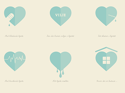 Heart poster heart icons idiom logo poster