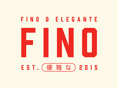 FINO capital chinese color palette condensed condensed font design font logo red type typography