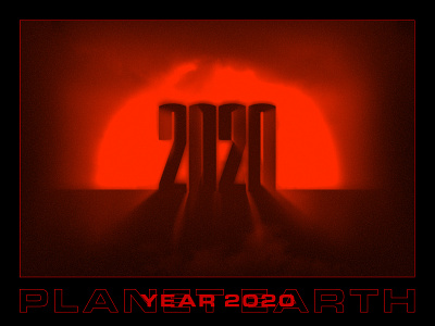 YEAR 2020 2020 2020 design capital color palette design halloween illustration letter poster poster art poster design red spooky typography vector year year in review