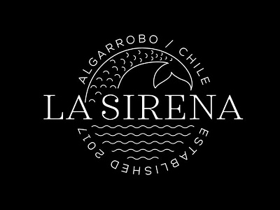 La Sirena brand chile design logo ocean sea siren