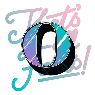 O capital design illustration letter letter o pastel typography