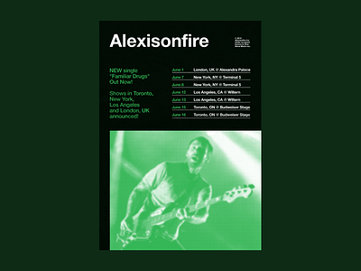 Poster #2 - Alexisonfire band music music artist poster study swiss design typography