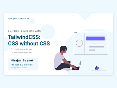 Event Banner for Building a website with TailwindCSS - Webinar
