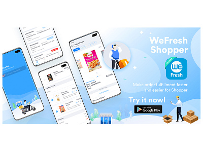 WeFresh Merchant App mobile app ui uidesign visual design