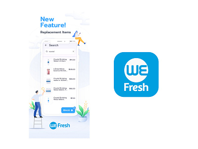 B2C Wefresh app ui uidesign visual design