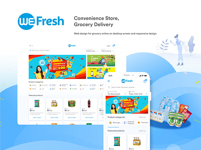 WeFresh website - Grocery online