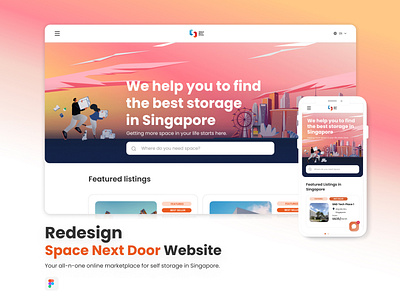 Redesign-Space next door Website