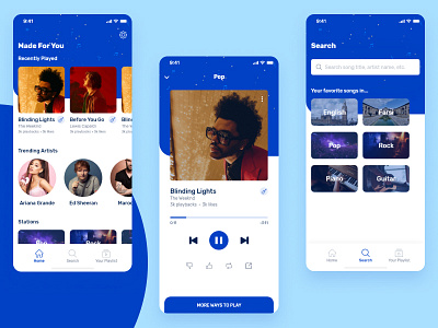 Music app concept adobe xd app design mobile app music music app music art music player