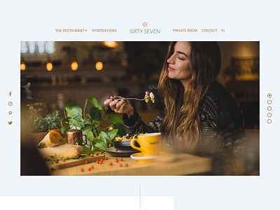 Sixty Seven | Restaurant Homepage adobe xd branding ui ux web web design