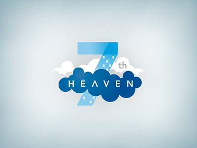 7th Heaven adobe illustrator brandidentity branding design flat flat design freelance graphic design icon icon design illustration logo logo design logotype negative space vector