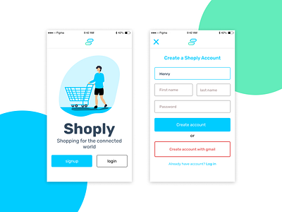 Shoply - Shopping for the connected world minimal shop shopping webdesign