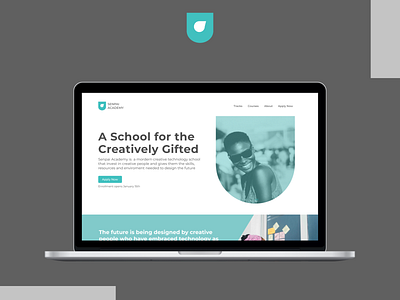 A school for the creatively gifted branding illustration minimal ui ux webdesign