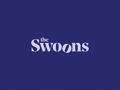 The Swoons band branding identity logo logotype music serif typemark