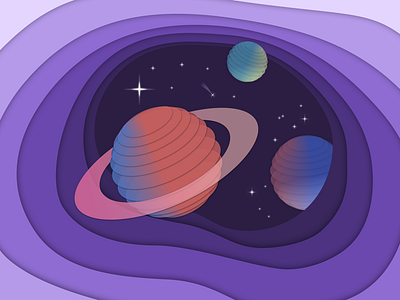 Planets breakthrough illustration planets space