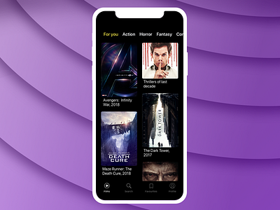 Online–cinema Mobile App Concept