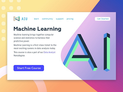 Machine Learing AIU ai isometric learning machine ui