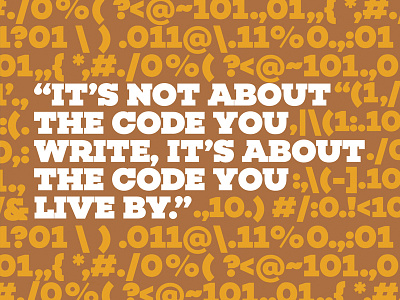 Code You Can Live By code developers illustration inspiration quote