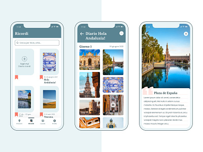 Travel Diary 2.0 diary diary app gallery masonry travel travel app ui ui design ux ux design