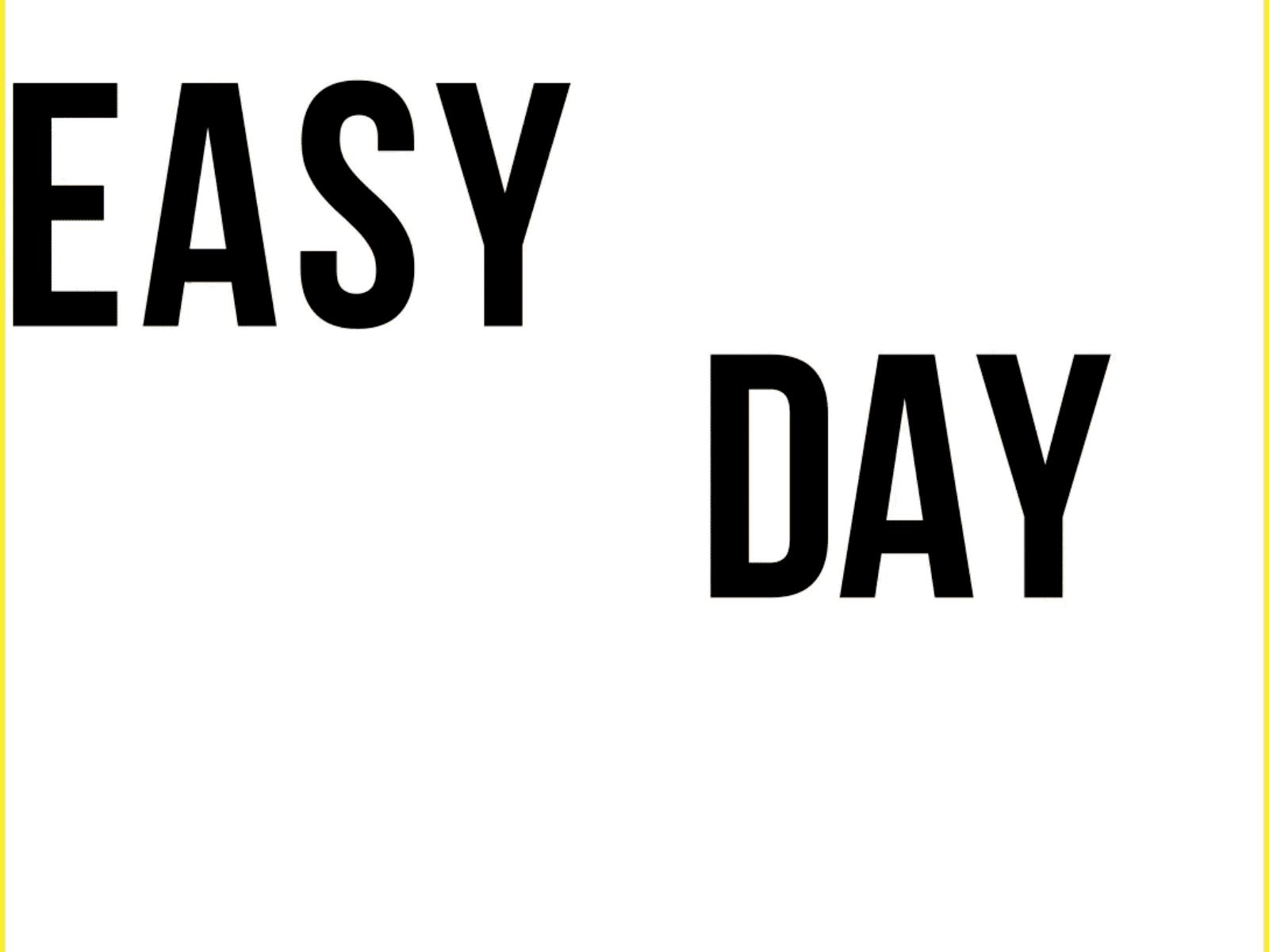 Easy day animation branding design illustration illustrator logo motion design