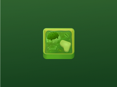 05 - App Icon app icon biology cell daily ui mobile icon plant plant cell
