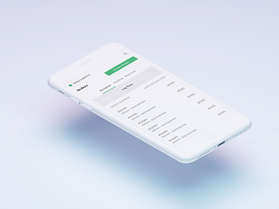 Driver Order Interface app clean design ios minimal mobile ui ux