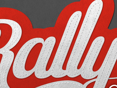 Logo Rally lettering logo photoshop