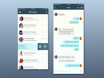 Daily Ui Shot 13 dailyui direct messaging sketch ui