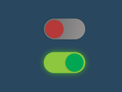 Daily UI 15- On/Off Button button daily ui photoshop toggle ui