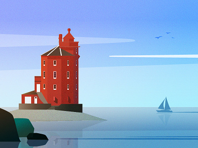 Lighthouse 1 design digital art drawing illustration lighthouse