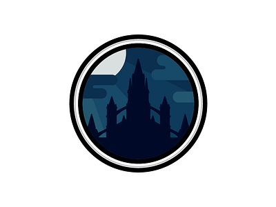 Anor Londo Flat badge circle crest dark souls emblem flat icon logo video games