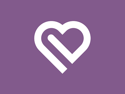 Heart + Embrace branding embrace heart hefty hug icon logo monoline thick lines