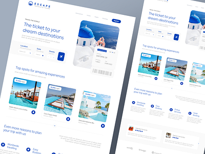 ESCAPE | Travel Agency Landing Page