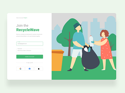 Sign Up for RecycleWave