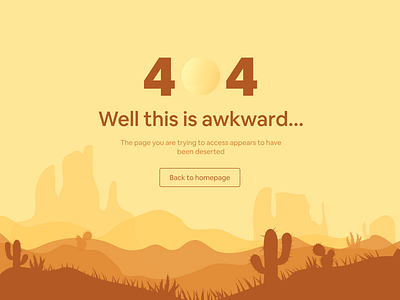 404 - Desert Safari dailyui design ui uidesign uiux web webdesign website