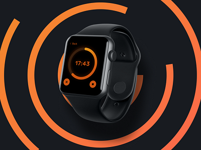 Countdown Timer for WatchOS apple watch countdown dailyui timer ui uidesign uiux watchos web webdesign