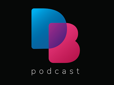 Dudes Brunch Podcast brand gradient logo podcast typography