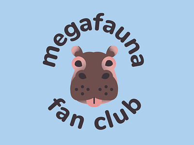 Megafauna fan club animals badge club fiona hippo megafauna zoo