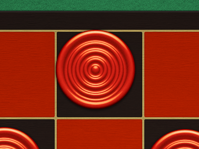 Checkers black board checkers felt game ipad red