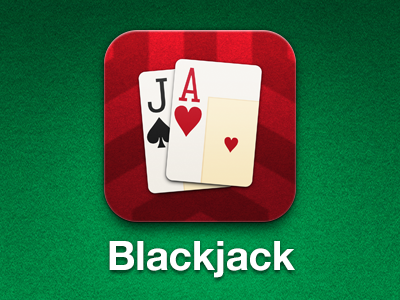 Play Blackjack App Icon ace app blackjack cards heart icon ios jack play red spade