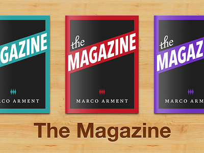 The Magazine Cover Art arment magazine marco news newsstand red wood