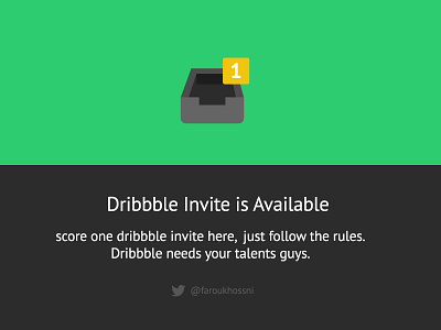 Score 1x Invite dark dribbble flatties green icons invite ui ux yellow