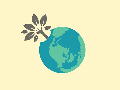 Happy International Earth Day blue design earth green illustration planet