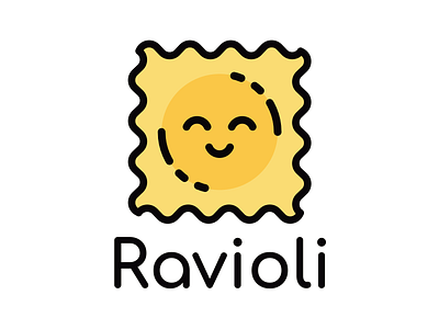 Logo for Ravioli - reusable shipping boxes comic style logo ravioli. shipping