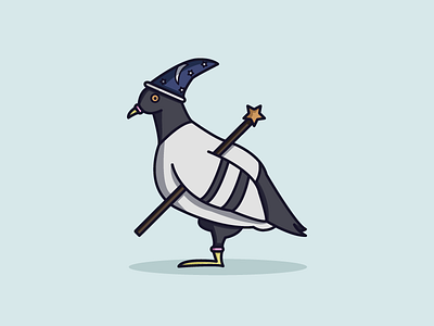 Magical Pigeon illustration