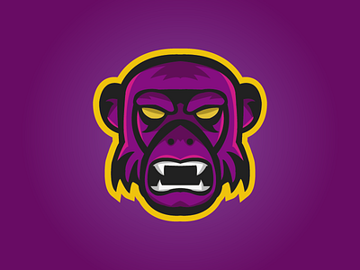 Chimpanzee mascot logo animal esports logo logo design mark mascot logo sports